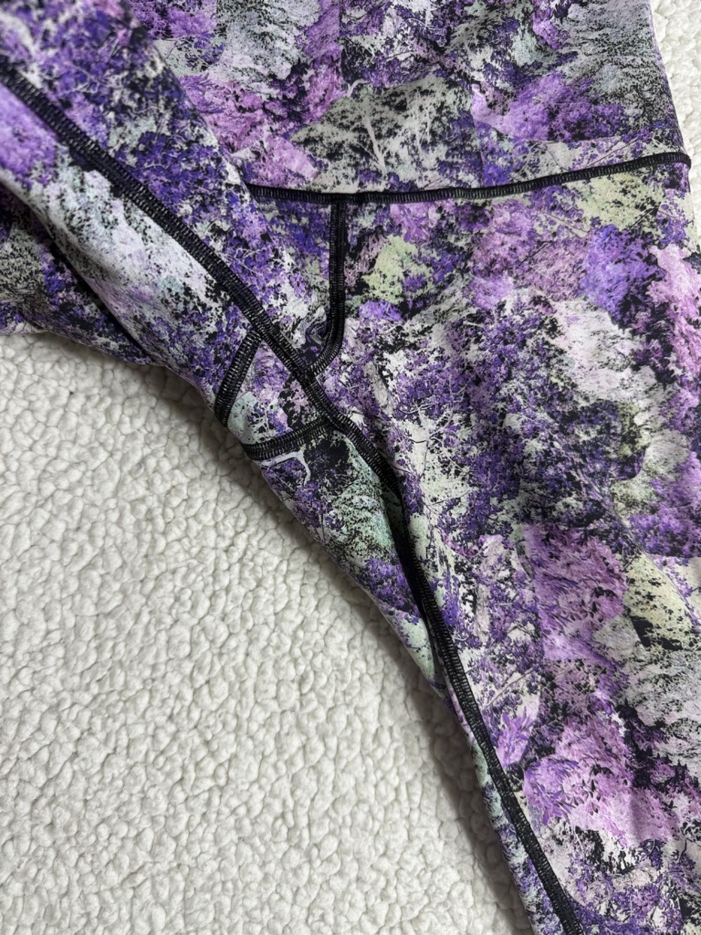 Lululemon Wunder Under High-Rise Leggings Purple/Pink Multi Size 6 - Picture 6 of 9